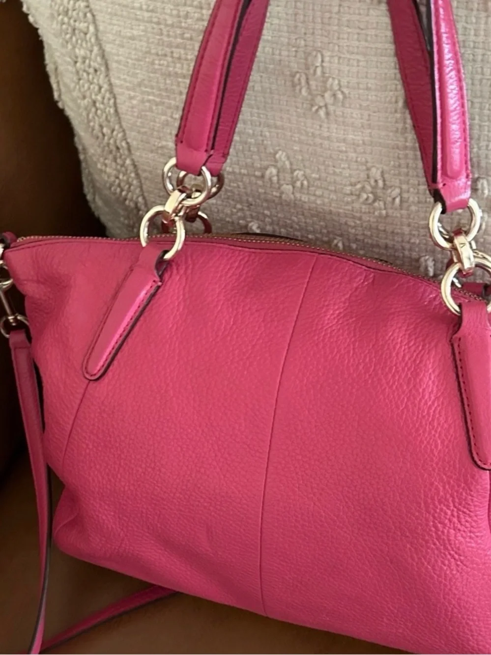 Coach Pink Leather Bag